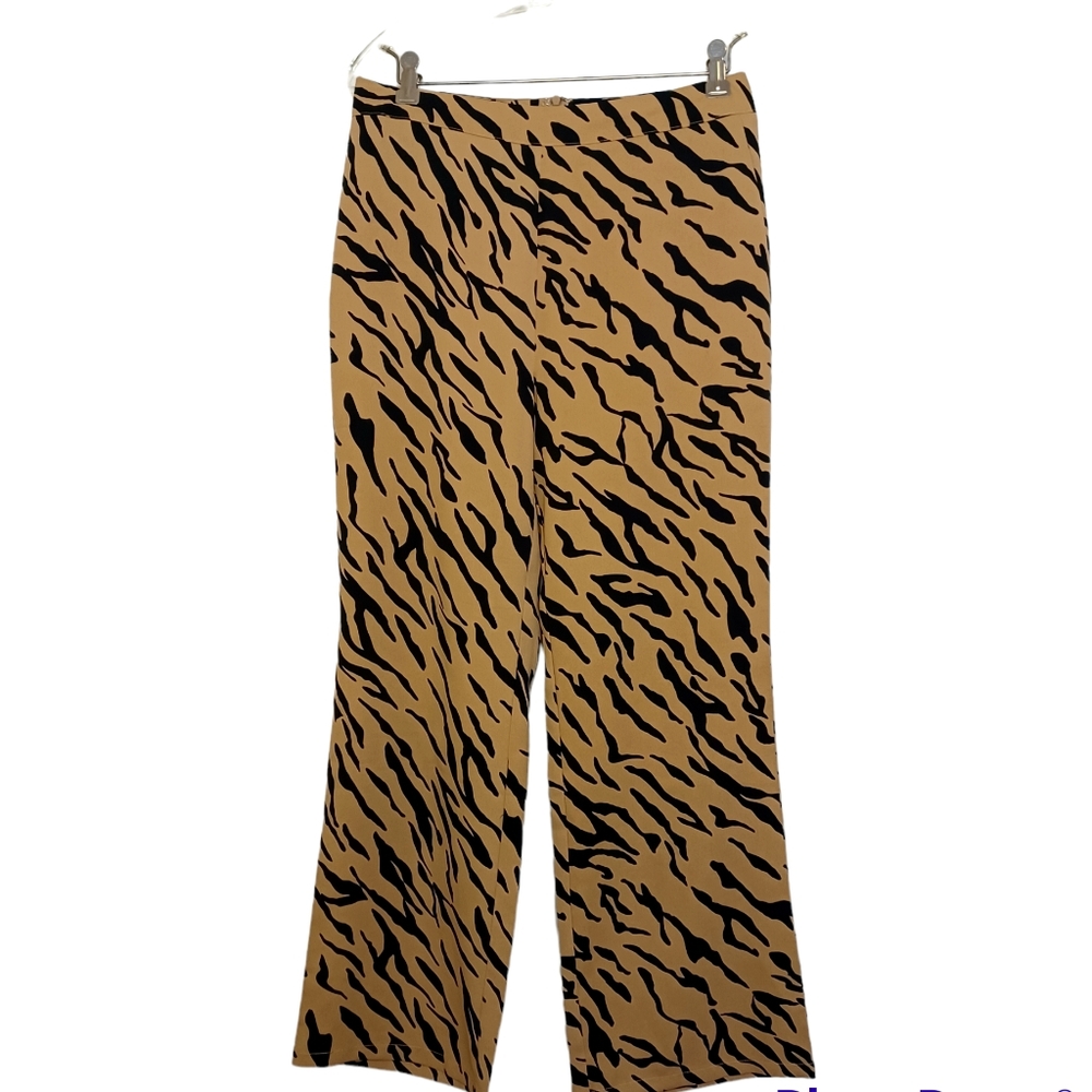 The Native One High Rise Wide Leg Animal Print Pants Women's Sz Medium